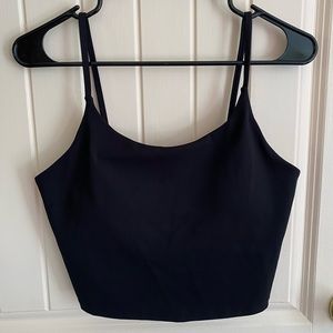 BLACK CROPPED CAMI